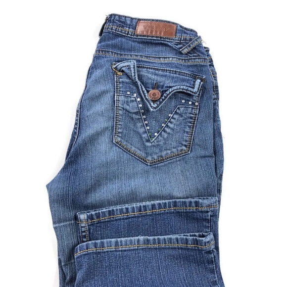 Vigoss Denim - Vigoss Vigold Bootcut Stretch Jeans Rhinestones